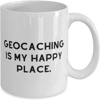 Inspirativno geocaching, geocaching je moje sretno mjesto, motivirajuća šalica od 11-15 unci za prijatelje iz