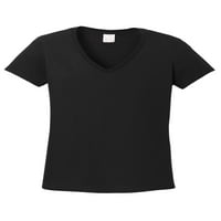 Normalno je dosadno - ženska majica s kratkim rukavom s V -izrezom, do žena veličine 3xl - Gvajana zastava