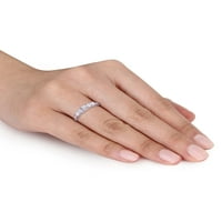 Carat T.W. Dijamantni 10KT prsten od bijelog zlata