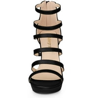 Jedinstveni prijedlozi ženske gladijatorske sandale na platformi s remenima na štiklama