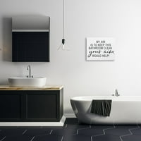 Toaletni znakovi Galerija grafičke umjetnosti ispis na platnu zidna umjetnost, dizajn slova i obloge