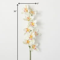 Umjetna stabljika bijele orhideje 96Bijela