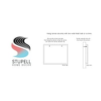 Stupell Industries Tropska boemska biljka Listovi grafička umjetnička galerija zamotana platna za tisak zidne