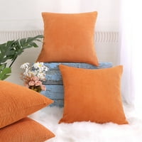 Jedinstvene ponude za kukuruznu prugu ukrasni jastuk jastuka pokriva narančasto 26 26