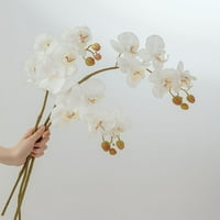 Realni umjetni leptir orhideja lažni cvijet za vjenčanu fotografiju i dekor doma