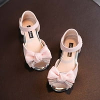 _ / Cipele princeze s dijamantnim lukom za djevojčice modne sandale za zabavu s mekim potplatom s ribljim ustima