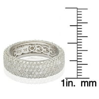Kolekcionarski prsten s umetkom od kubičnog cirkonija od srebra-Bijela