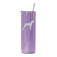 vakuumski izolirana visoka čaša od nehrđajućeg čelika od 1 oz putna šalica sa slamnatim bokserskim psom