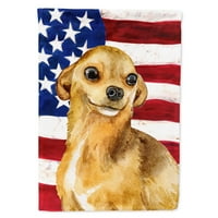 99658 domoljubna zastava Chihuahua platno za dom velike veličine, višebojno