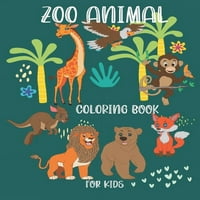 Zoološki bojanje životinja za djecu: zabavne i obrazovne stranice s jednostranim stranicama bojanje za djevojčice,