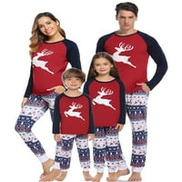 Odgovarajuće božićne pidžame za cijelu obitelj, set odjeće za spavanje