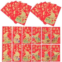 Crvene omotnice za kinesku Novu godinu Kreativni Crveni paketi za godinu zeca novogodišnji pribor u mješovitom