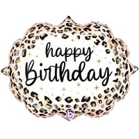 Rođendanski balon od satenskog leoparda Od Milar folije-ukrasi za zabave