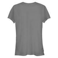 Majica s grafičkim uzorkom u tamno sivoj boji u boji-dizajn od 2 inča
