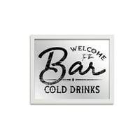 Dobrodošli u bar koji poslužuje hladna pića u bijelom okviru, 14
