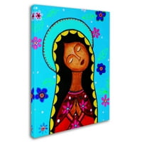 Likovna umjetnost s potpisom Djevica Charlotte od Guadalupe na platnu mn