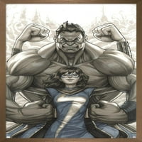 Comics The Comics-Gospođa Marvel i Hulk prvaci zidni poster, 22.375 34