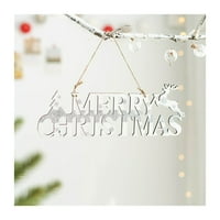 Božićni drveni znak dobrodošlice, dobro napravljen blagdanski dekor za božićno drvce na zidu na ulaznim vratima