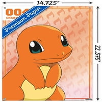 Zidni poster Pokemon Charmander s gumbima, 14.725 22.375