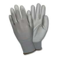 Sigurnosna zona pletene rukavice sa sivim premazom