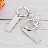 Privjesci za ključeve od nehrđajućeg čelika nježni jedinstveni privjesci za ključeve viseći ukrasi za torbe pokloni