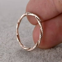 Prsten od 0 karata jubilarni prsten s moissanitom, sklopivi uvijeni obruč obložen zlatom od 18 karata