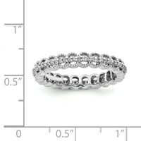 Dijamantni prsten s rodijevim rezbarijama od srebra