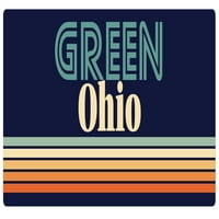 Green Ohio hladnjak magnet retro dizajn