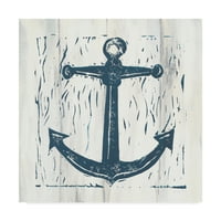 Likovna umjetnost s potpisom morski kolaž O bijelom drvetu na platnu Kortni Pral