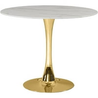 Blagovaonski stol od 36 s okruglim vrhom od mramora u obliku Mramorasa sa zlatnom bazom u Mramorusu