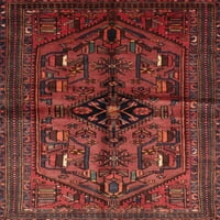 Ahgly Company Unutarnji kvadrat Tradicionalna smeđa crvena perzijska prostirka, 6 'Trg