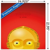 Ratovi zvijezda: Saga - C -3PO Mascot by S Preston Wall Poster, 14.725 22.375