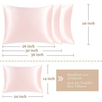 Jedinstveni prijedlozi svilena jastučnica u ružičastoj boji veličine kraljice
