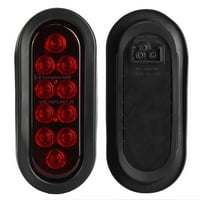 Bočno parkirno svjetlo 10-inčna bočna parkirna svjetiljka 6-inčni Crveni ovalni Vodootporni sklop stražnjeg svjetla