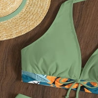 Ženski gornji dio s naramenicama, cvjetne kratke hlače za plivanje, bikini kupaći kostim, kupaći kostim