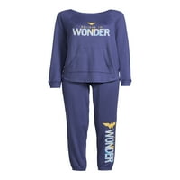 Stripovi Wonder Women Women Top i hlače, dvodijelni set pidžama