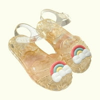 Prozračne mekane slatke neklizajuće Ležerne sandale za plažu; cipele za djevojčice žute boje