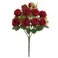 Xinrui Umjetna cvjetna ruža glave Realistično izgledaju bez puna uvijene latice lako održavanje bez mirisa za
