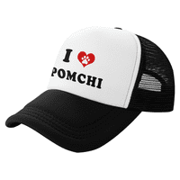 Srce Pomchi pas voli kućne ljubimce smiješna kapa kamiondžija bejzbolska kapa