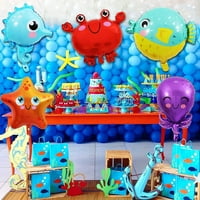 Balon od folije za dječji dan morske životinje, baloni od svjetlucavog aluminijskog filma, baloni s helijem s