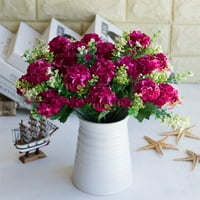 Buket amajlija Umjetna lažna krizantema cvjetna biljka za kućni ured, dekor za zabave, ružičasta