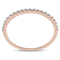 Carat T.W. Diamond 10kt ružičasto zlato poluvremeni prsten
