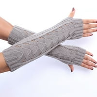 Casual rukavice A. M., ženske jednostavne modne jesensko-zimske pletene šuplje tople rukavice A. M.