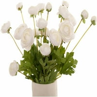 Umjetni svileni cvjetovi Perzijski Ranunculus prikladni su za osnovne ukrase, vjenčanja, domove, umjetničke ukrase