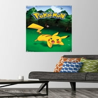 Zidni poster uhvati Pokemon Pikachu s gumbima, 22.375 34