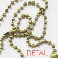 Ogrlica s morskim organizmom Vintage lanac s privjeskom od perli kolekcija nakita