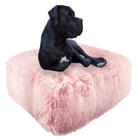 Bessie i barnie mjehurića guma luksuzni obrijati dodatni plišani fau krzni pravokutnik kućni ljubimac pseći krevet