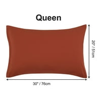 Jedinstvene ponude s dvodijelnim mekim jastucima od mikrovlakana, kraljica, naranča