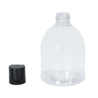 Plastična putna boca od 1 ml za višekratnu upotrebu s crnim preklopnim poklopcem, set od 4