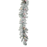 Umjetni Božićni vijenac od Aljaškog bora visok 9 stopa, raznobojne mini žarulje sa žarnom niti s tvrdom podlogom